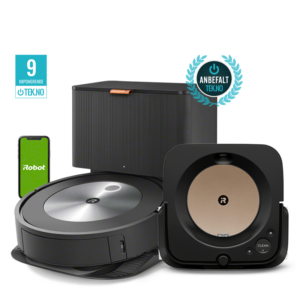 iRobot Roomba j7+ & Braava jet m6 svart/hvit pakke